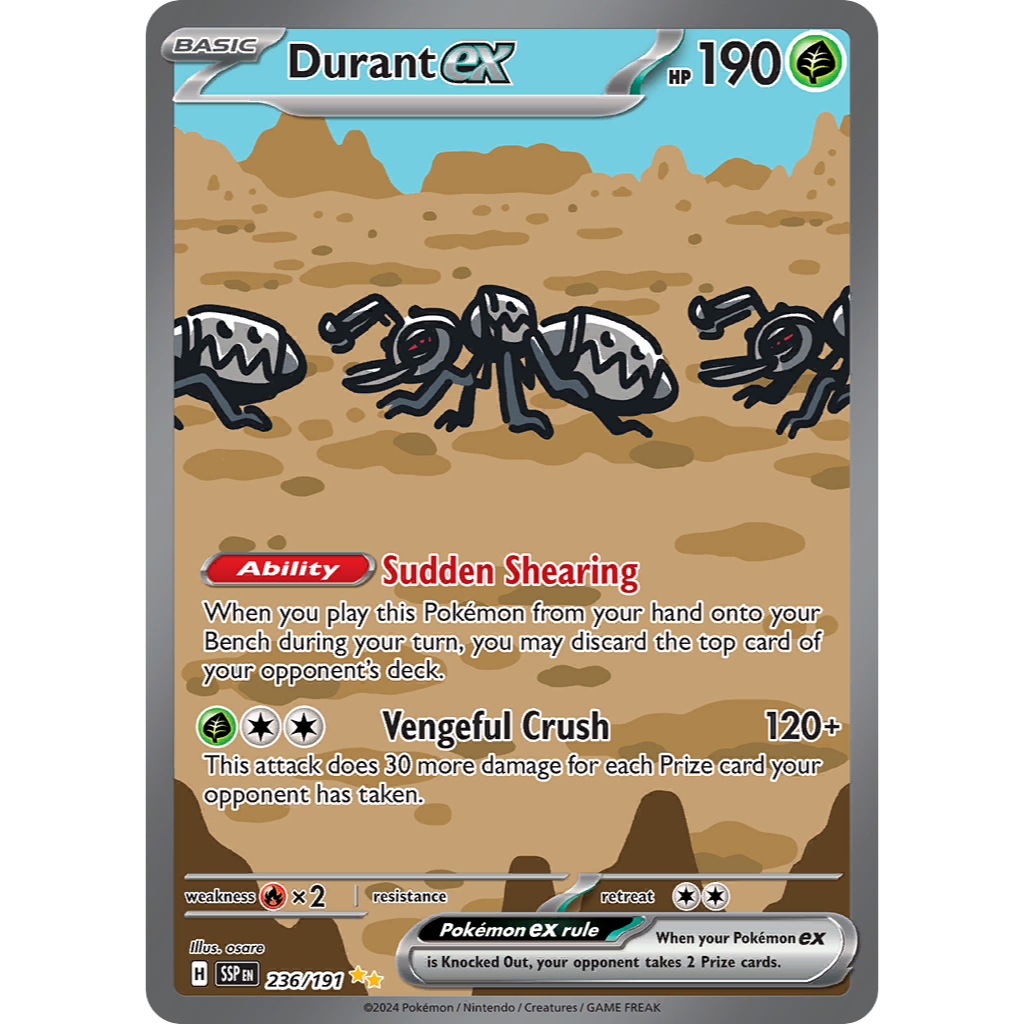 Durant ex Pokémon Kaart | SSP 236