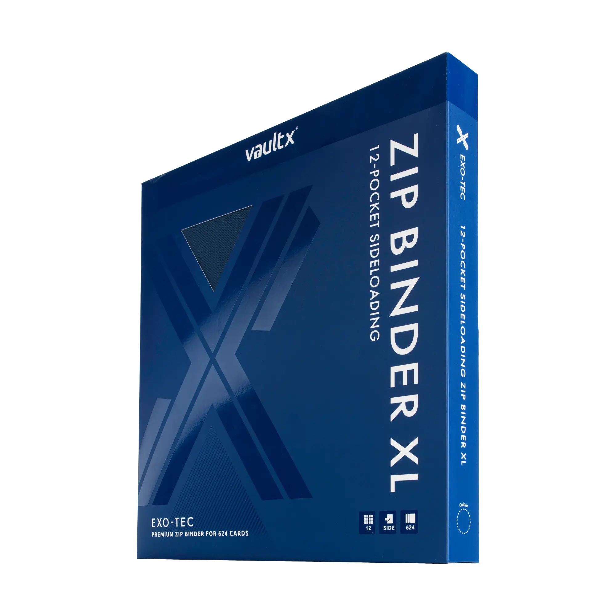 12-Pocket Exo-Tec® Zip Binder Royal Blue - The Upkeep