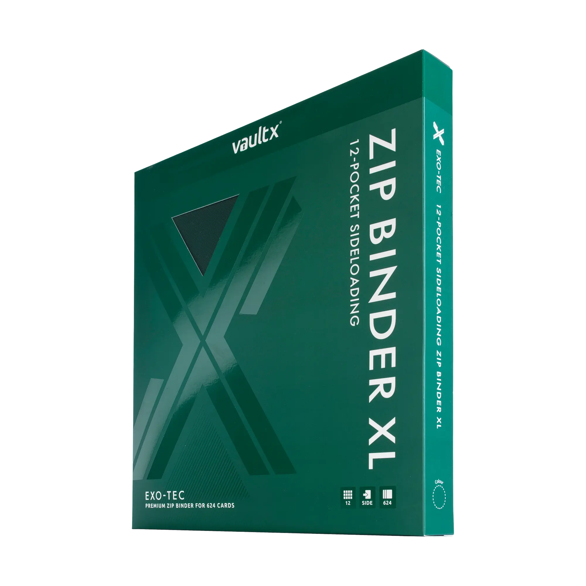12-Pocket Exo-Tec® Zip Binder Forest Green - The Upkeep