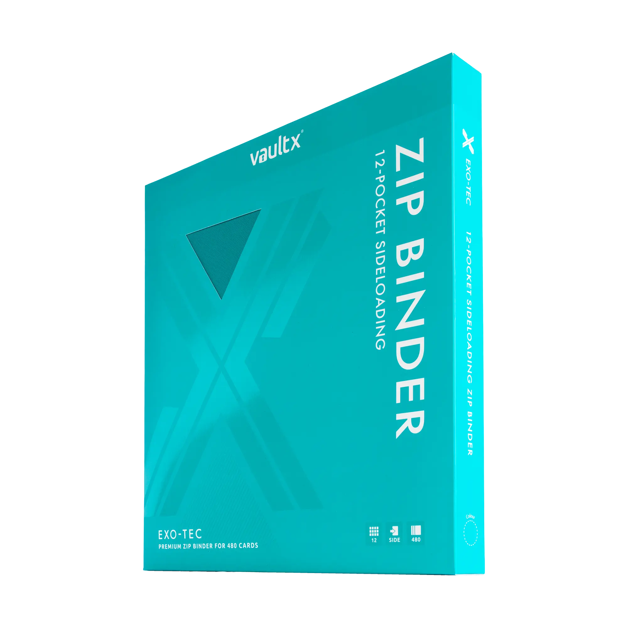 12-Pocket Exo-Tec® Zip Binder Ocean Blue - The Upkeep