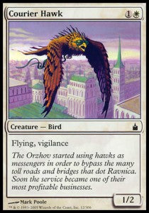 Courier Hawk⁣ - Ravnica: City of Guilds⁣ (Common)⁣ [12]