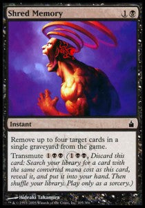 Shred Memory⁣ - Ravnica: City of Guilds⁣ (Common)⁣ [105]