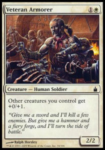 Veteran Armorer⁣ - Ravnica: City of Guilds⁣ (Common)⁣ [34]