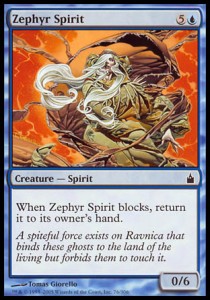Zephyr Spirit⁣ - Ravnica: City of Guilds⁣ (Common)⁣ [76]