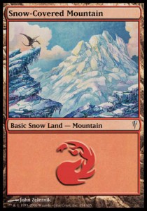 Snow-Covered Mountain⁣ - Coldsnap⁣ (Land)⁣ [154]