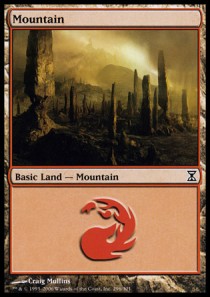 Mountain (V.3)⁣ - Time Spiral⁣ (Land)⁣ [296]