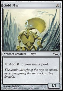 Gold Myr⁣ - Mirrodin⁣ (Common)⁣ [180]