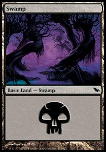 Swamp (V.2)⁣ - Shadowmoor⁣ (Land)⁣ [291]