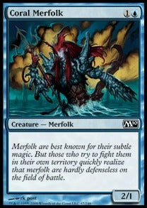 Coral Merfolk⁣ - Magic 2010⁣ (Common)⁣ [47]