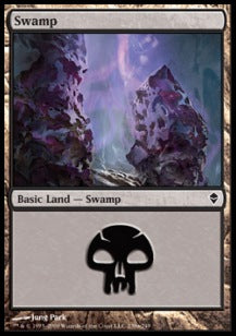 Swamp (V.3)⁣ - Zendikar⁣ (Land)⁣ [239]