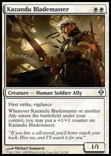 Kazandu Blademaster⁣ - Zendikar⁣ (Uncommon)⁣ [16]