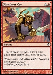 Slaughter Cry⁣ - Zendikar⁣ (Common)⁣ [149]