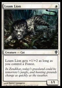 Loam Lion⁣ - Worldwake⁣ (Uncommon)⁣ [13]