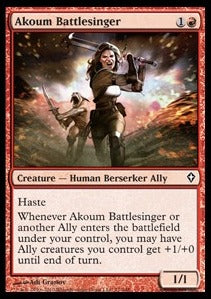 Akoum Battlesinger⁣ - Worldwake⁣ (Common)⁣ [71]