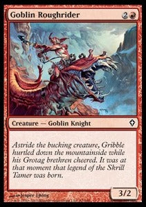 Goblin Roughrider⁣ - Worldwake⁣ (Common)⁣ [82]