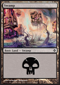 Swamp (V.3)⁣ - Rise of the Eldrazi⁣ (Land)⁣ [239]