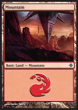 Mountain (V.1)⁣ - Rise of the Eldrazi⁣ (Land)⁣ [241]