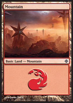 Mountain (V.2)⁣ - Rise of the Eldrazi⁣ (Land)⁣ [242]