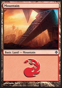 Mountain (V.3)⁣ - Rise of the Eldrazi⁣ (Land)⁣ [243]