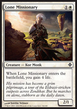 Lone Missionary⁣ - Rise of the Eldrazi⁣ (Common)⁣ [34]