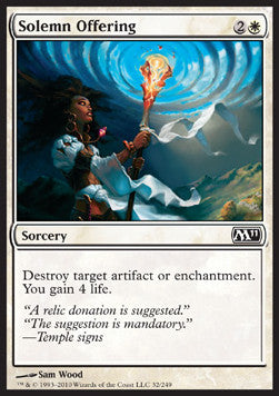 Solemn Offering⁣ - Magic 2011⁣ (Common)⁣ [32]