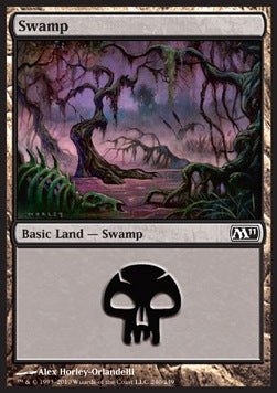 Swamp (V.3)⁣ - Magic 2011⁣ (Land)⁣ [240]