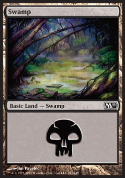 Swamp (V.4)⁣ - Magic 2011⁣ (Land)⁣ [241]