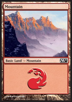 Mountain (V.4)⁣ - Magic 2011⁣ (Land)⁣ [245]