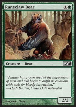 Runeclaw Bear⁣ - Magic 2011⁣ (Common)⁣ [195]