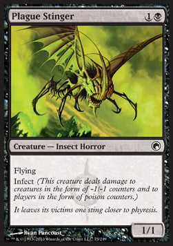 Plague Stinger⁣ - Scars of Mirrodin⁣ (Common)⁣ [75]