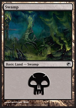 Swamp (V.3)⁣ - Scars of Mirrodin⁣ (Land)⁣ [240]