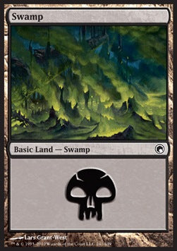 Swamp (V.4)⁣ - Scars of Mirrodin⁣ (Land)⁣ [241]