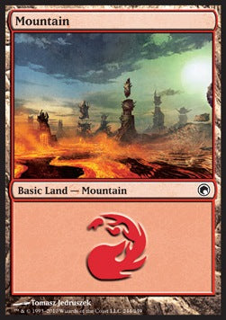 Mountain (V.3)⁣ - Scars of Mirrodin⁣ (Land)⁣ [244]