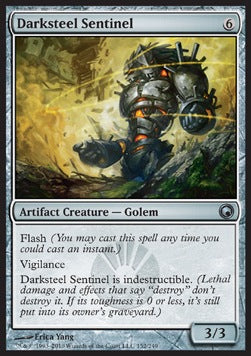 Darksteel Sentinel⁣ - Scars of Mirrodin⁣ (Uncommon)⁣ [152]