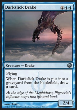 Darkslick Drake⁣ - Scars of Mirrodin⁣ (Uncommon)⁣ [30]