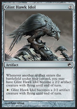 Glint Hawk Idol⁣ - Scars of Mirrodin⁣ (Common)⁣ [156]