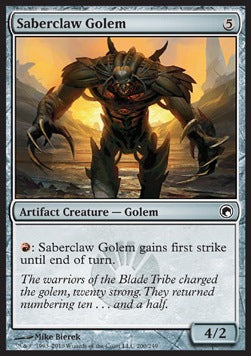 Saberclaw Golem⁣ - Scars of Mirrodin⁣ (Common)⁣ [200]