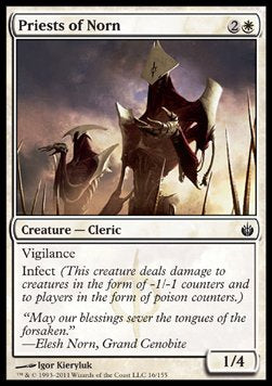Priests of Norn⁣ - Mirrodin Besieged⁣ (Common)⁣ [16]