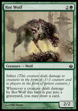 Rot Wolf⁣ - Mirrodin Besieged⁣ (Common)⁣ [90]