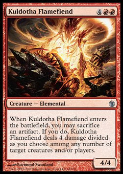 Kuldotha Flamefiend⁣ - Mirrodin Besieged⁣ (Uncommon)⁣ [69]