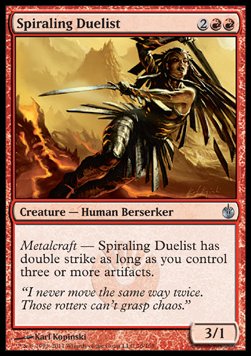 Spiraling Duelist⁣ - Mirrodin Besieged⁣ (Uncommon)⁣ [76]