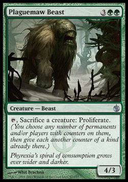 Plaguemaw Beast⁣ - Mirrodin Besieged⁣ (Uncommon)⁣ [87]