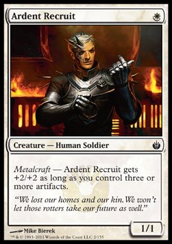 Ardent Recruit⁣ - Mirrodin Besieged⁣ (Common)⁣ [2]