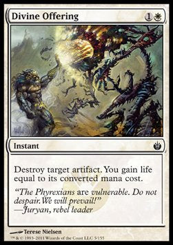 Divine Offering⁣ - Mirrodin Besieged⁣ (Common)⁣ [5]