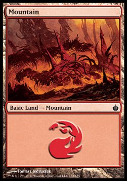 Mountain (V.1)⁣ - Mirrodin Besieged⁣ (Land)⁣ [152]