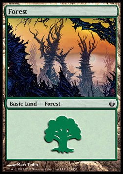 Forest (V.2)⁣ - Mirrodin Besieged⁣ (Land)⁣ [155]