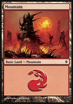 Mountain (V.1)⁣ - New Phyrexia⁣ (Land)⁣ [172]