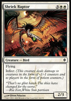 Shriek Raptor⁣ - New Phyrexia⁣ (Common)⁣ [24]