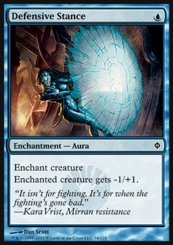 Defensive Stance⁣ - New Phyrexia⁣ (Common)⁣ [34]
