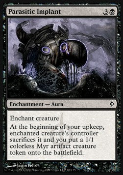 Parasitic Implant⁣ - New Phyrexia⁣ (Common)⁣ [67]